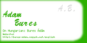 adam bures business card